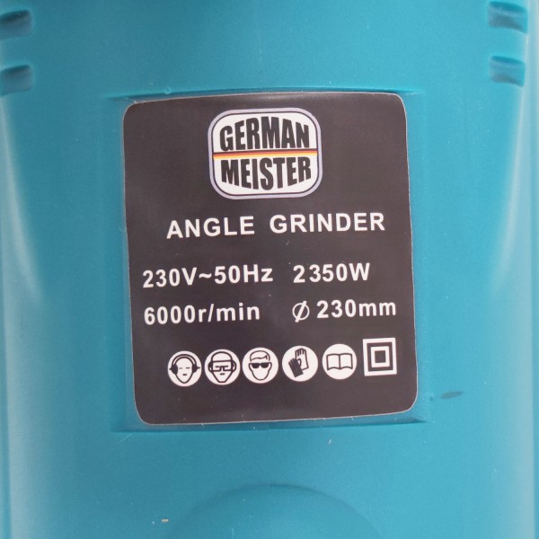 Polizor unghiular , Flex electric German Meister , Model Nou , 2350 W , 6000 Rpm , 230 mm disc