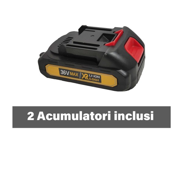 Masina de tuns iarba / gard viu cu acumulator, German Meister , Model Nou , 2 acumulatori inclusi