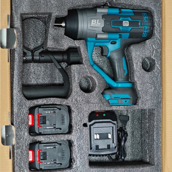 Masina de insurubat cu impact, German Meister, Profesional , Patrat 1" , 128V , 10 Ah