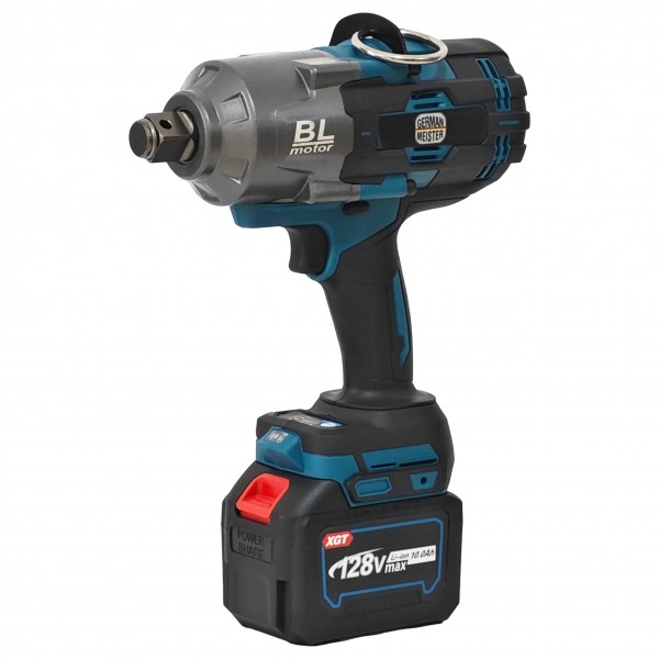 Masina de insurubat cu impact, German Meister, Profesional , Patrat 3/4, 128V , 10 Ah