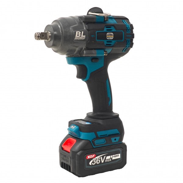 Cheie de Impact Profesională German Meister Brushless 36V / 6Ah - XGT, 1000 Nm, Mandrină 1/2"