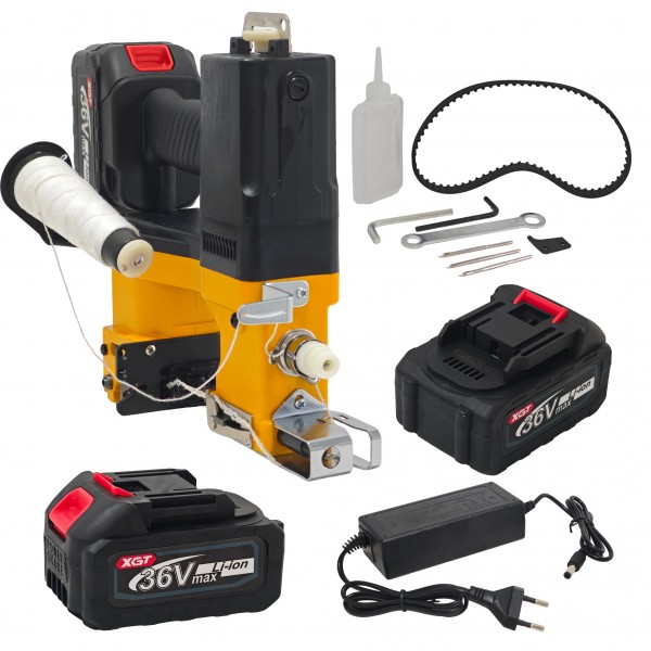 Mașină Profesională de Cusut și Sigilat Saci, cu acumulator, GK9-230, 210W, 2700 Cusături/Minut, Tăiere Automată Fir, pentru Saci din Rafie, Hârtie și Plastic