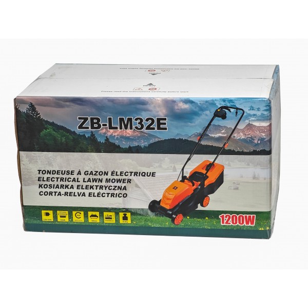 Masina de tuns iarba, electrica, 1200 W, 2800 Rpm, reglaj pe 3 trepte, taiere 320 mm, cutit inclus