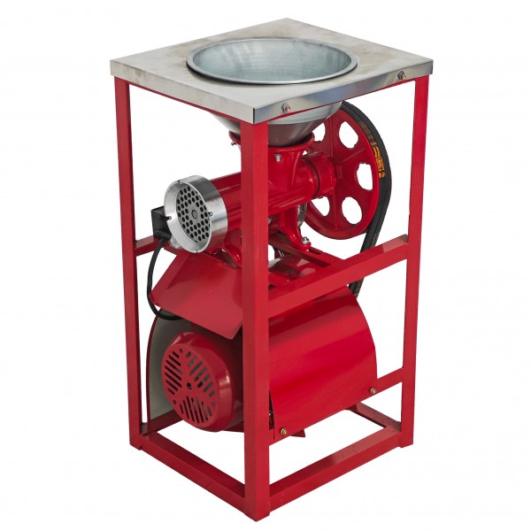 Masina de tocat carne profesionala, German Meister, 1,2 kw, 1400 rpm , palnie inox, nr 32, buton on/off , 2 curele