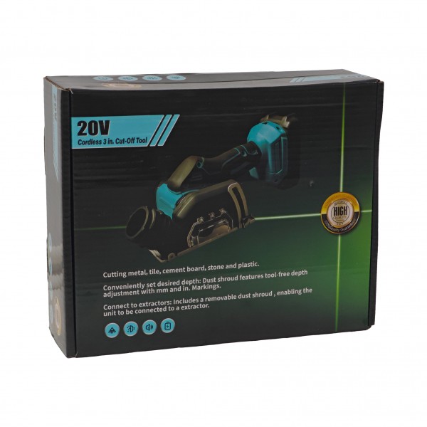 Mini Polizor Circular Multifuncțional 3 în 1 German Meister XGT 36V, Acumulator 3Ah, Disc 76 mm, Reglaj Adâncime, Racord Aspirare, pentru Metal, Gresie, Piatră și Plastic
