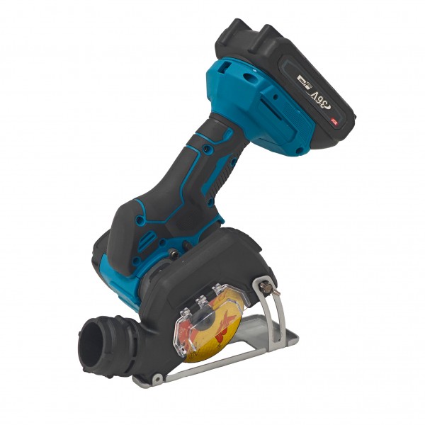Mini Polizor Circular Multifuncțional 3 în 1 German Meister XGT 36V, Acumulator 3Ah, Disc 76 mm, Reglaj Adâncime, Racord Aspirare, pentru Metal, Gresie, Piatră și Plastic