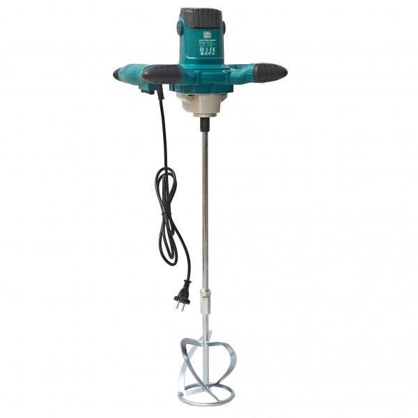 Malaxor Electric Profesional German Meister 2200 W, M14, 0-800 RPM, Paletă 120 mm, pentru Adeziv, Glet, Mortar, Șapă și Vopsea