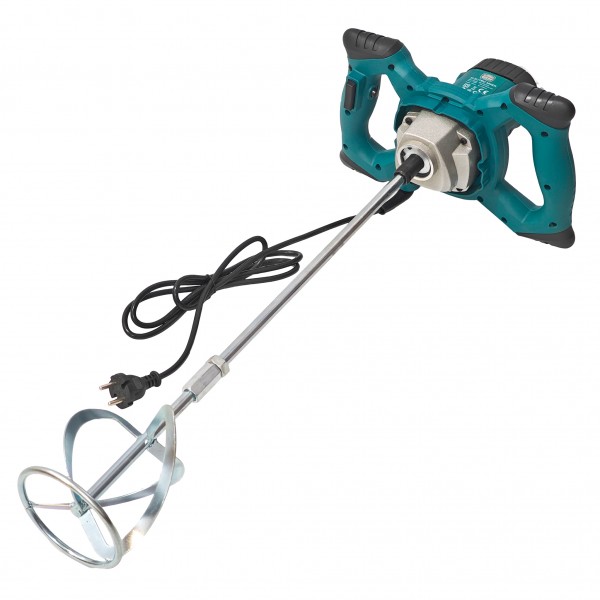 Malaxor Electric Profesional German Meister 2200 W, M14, 0-800 RPM, Paletă 120 mm, pentru Adeziv, Glet, Mortar, Șapă și Vopsea