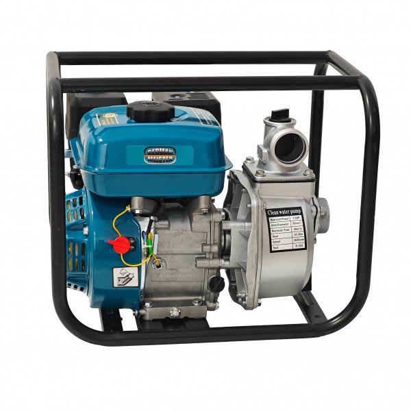 Motopompă pe benzină German Meister 7.5 HP, 2" (50 mm), debit 50 m³/h, înălțime refulare 36 m, motor 170F, pompă pentru apă curată