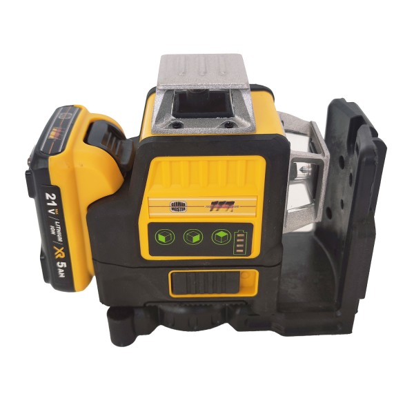 Nivela laser German Meister 3D-12 linii , 4D-16 linii , 2 acumulatori 21 V , 5 Ah , Model Nou , Lumina Verde