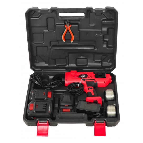 Masina electrica de legat fier-beton 12.8V 4400mAh, 8-34 mm,225 legaturi/rola + 2 role incarcatoare