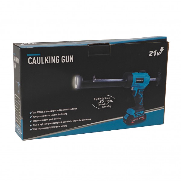 Aparat Electric pentru Silicon și Adezivi German Meister 36V, Acumulator Li-Ion, Presiune 250 Kg, LED Profesional, Cartușe 300 ml