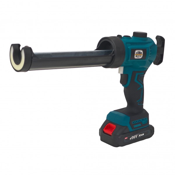 Aparat Electric pentru Silicon și Adezivi German Meister 36V, Acumulator Li-Ion, Presiune 250 Kg, LED Profesional, Cartușe 300 ml