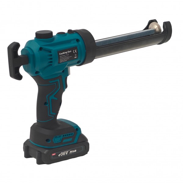 Aparat Electric pentru Silicon și Adezivi German Meister 36V, Acumulator Li-Ion, Presiune 250 Kg, LED Profesional, Cartușe 300 ml