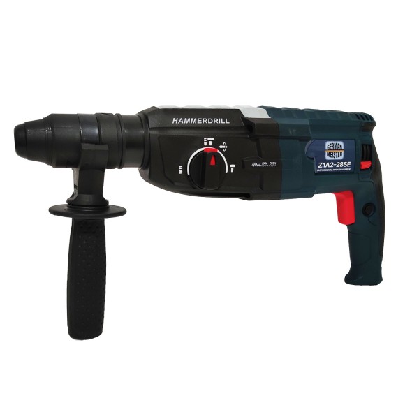 Ciocan rotopercutor , German Meister 28 mm , Model mou , 1200 W , Accesorii incluse , 2 mandrine , 1300 rpm