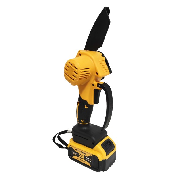 Pachet foarfeca si minidrujba cu acumulator , 36 V , 3 Ah , 2 lame + 2 lanturi + Cutite Foarfeca de rezerva