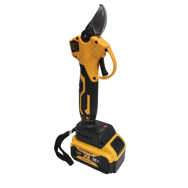 Pachet foarfeca si minidrujba cu acumulator , 36 V , 3 Ah , 2 lame + 2 lanturi + Cutite Foarfeca de rezerva