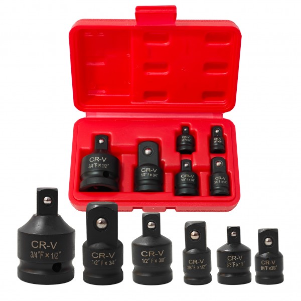 Set Adaptoare Profesionale de Impact CR-V 6 Piese, 1/4", 3/8", 1/2", 3/4", pentru Chei de Impact și Tubulare