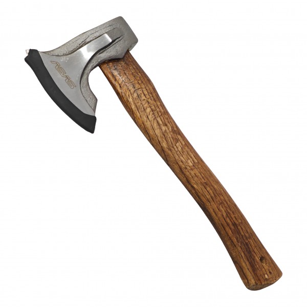 Topor Camping și Bushcraft, 340 mm, 865 g, Lamă din Oțel Călit, Coadă din Lemn, pentru Tăiere Lemn și Supraviețuire