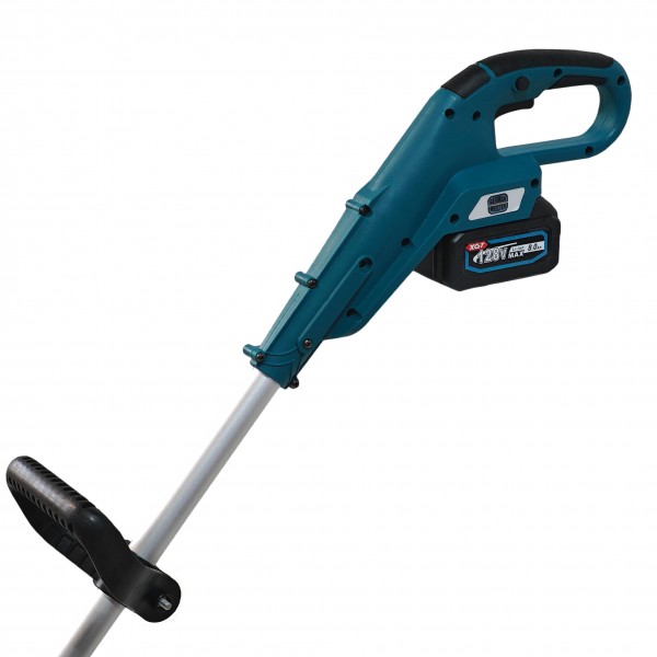 Motocoasa electrica, cu 2 acumulatori, German Meister, 128V, 8Ah, 2 disc-uri incluse