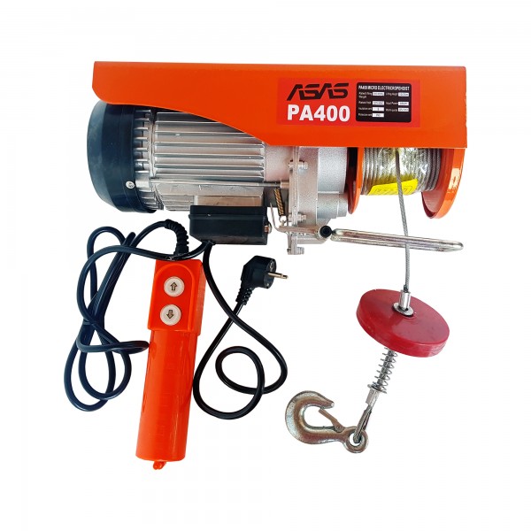 Scripete / Palan / Macara electrica , putere 850 W , Capacitate ridicare 400 Kg