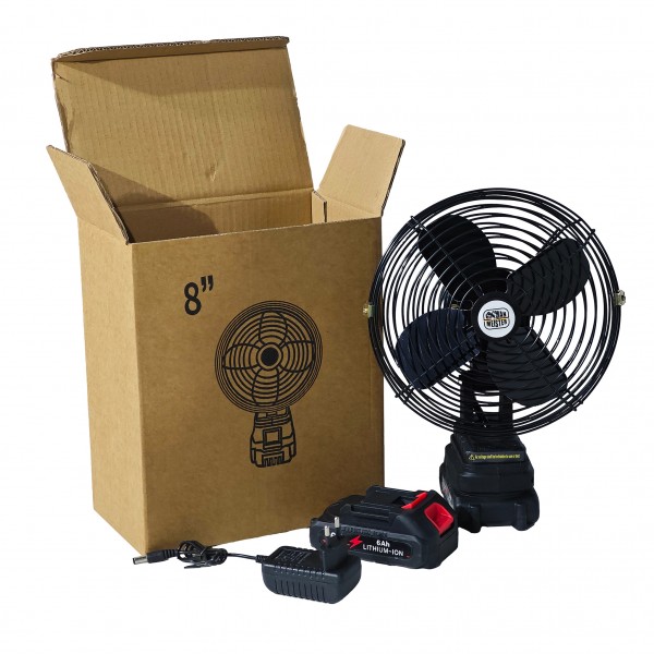 Ventilator Profesional cu Acumulator Li-Ion 36Vf, 6Ah, 2 Trepte de Viteză, German Meister, 8 "