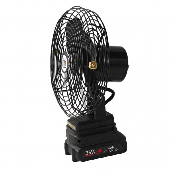 Ventilator Profesional cu Acumulator Li-Ion 36Vf, 6Ah, 2 Trepte de Viteză, German Meister, 8 "