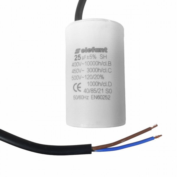 Condensator motoare electrice 25 UF , cu fir