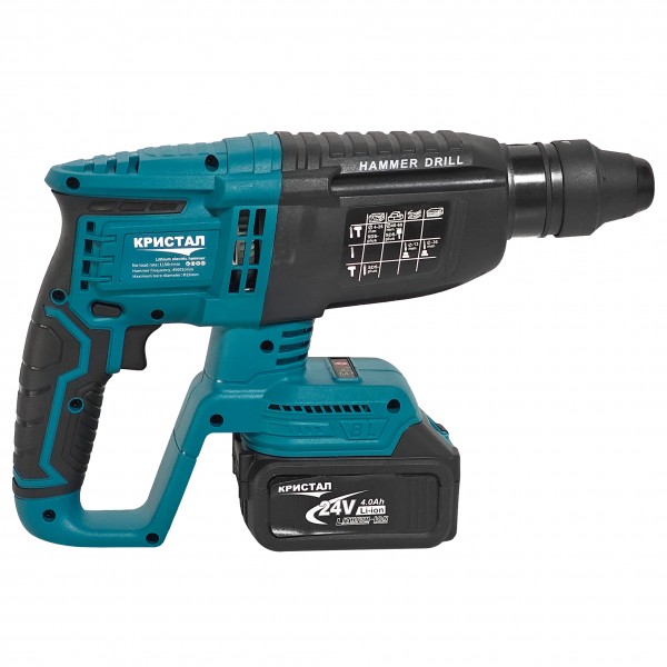 Trusa 4 piese cu acumulator, CRISTAL-Profesional, 3 acumulatori , 1 incarcator, Brushless, Model nou