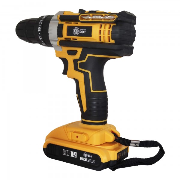 Autofiletanta cu 2 acumulatori 21 V, 3 Ah, incarcator + 24 accesorii , DDT-GB , Model nou , 1350 Rpm , 10 mm