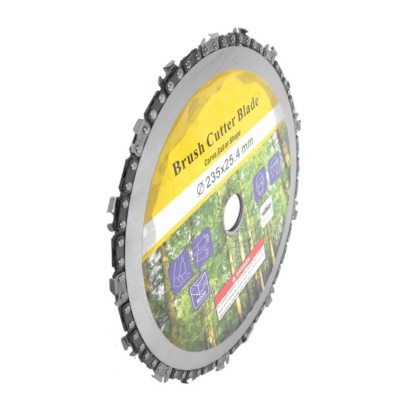 Disc cu Lant de drujba, pentru motocoasa , 235 mm x 25.4 mm