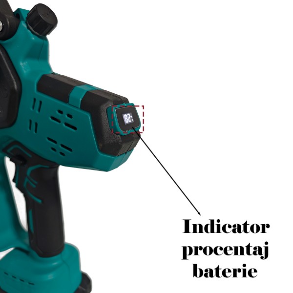 Drujba cu acumulator , Indicator procentaj baterie , sistem de ungere automat , Lama+Lant 8 "