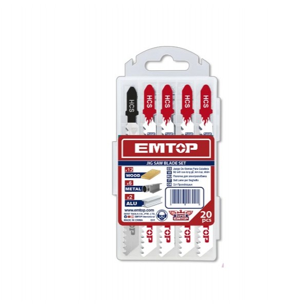 Set de lame pentru fierastrau, 20 buc - EJSBT2001, EMTOP