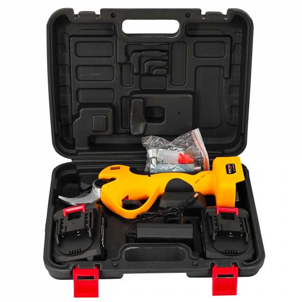 Foarfeca de gradina cu acumulator 24 V 2 Ah , deschidere max 45 mm , indicator procentaj baterie