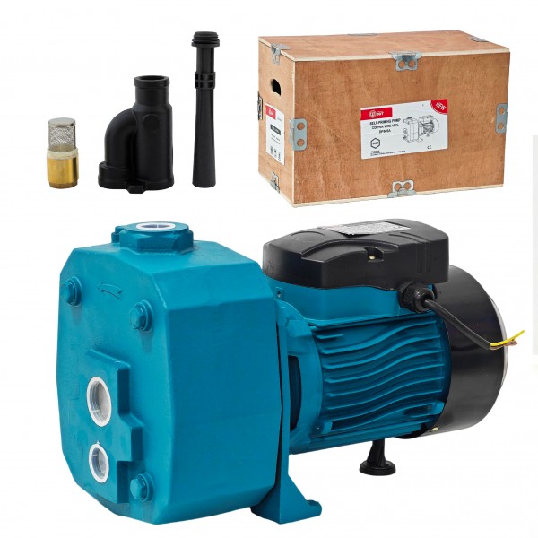 Pompa de suprafață DDT DP505A, 2200W (3CP), Bobinaj 100% Cupru, Autoamorsantă, Debit 100 l/min, Înălțime Refulare 38 m