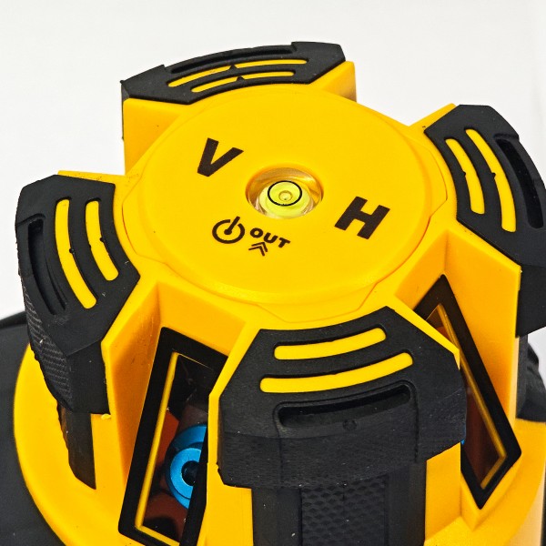 NivelA laser profesionala DDT-KRISTAL 12 linii, fascicul verde, cu trepied, acumulator Li-Ion, ochelari de protecTie si valiza de transport