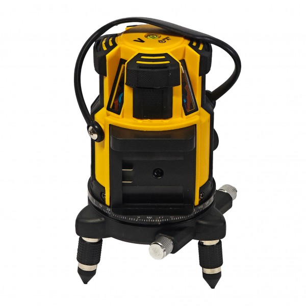 NivelA laser profesionala DDT-KRISTAL 12 linii, fascicul verde, cu trepied, acumulator Li-Ion, ochelari de protecTie si valiza de transport