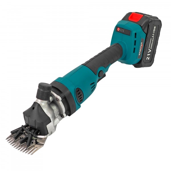 Masina de tuns oi pe acumulator , 21 V, 2000mAh, 2 acumulatori, accesorii incluse, cutie de transport si depozitare