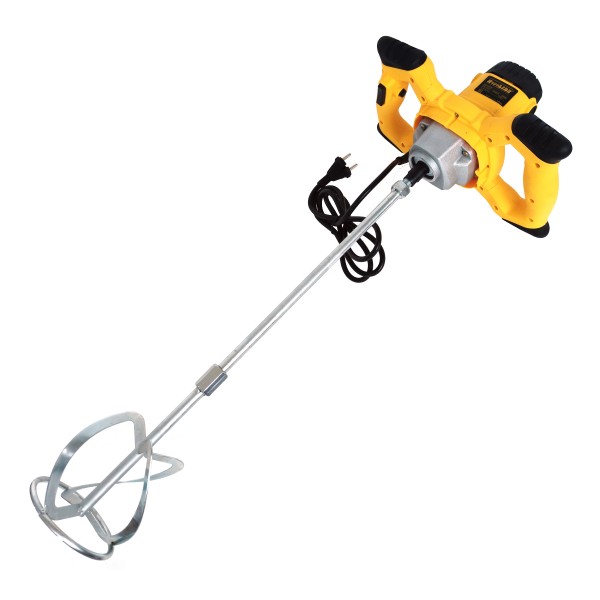 Mixer electric mortar, vopsea, 2400W, albastru , paleta din 2 bucati