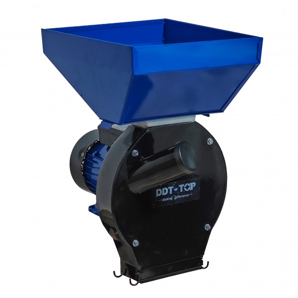 Moara electrica pentru cereale si stiuleti (2 in 1), DDT-TOP Cuva Mare, motor 4.2 kw , 3000 rpm
