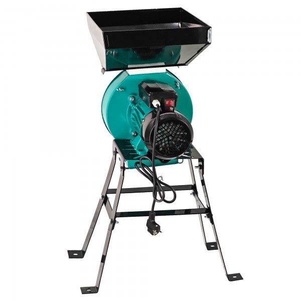 Moara electrica cu suport din metal pentru cereale si stiuleti (2 in 1), DDT-PRO.I.T. Cuva Mare, motor 3,9 kw , 3000 rpm