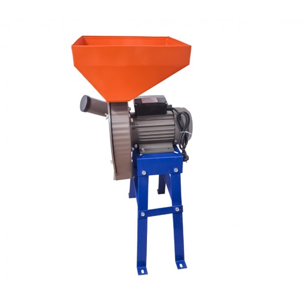 Moara electrica cu suport DDT, pentru cereala , cuva 10 Litri , 3500 W , 200 kg/h , 3000 Rpm , 20 ciocanlele , 4 site diferite marimi