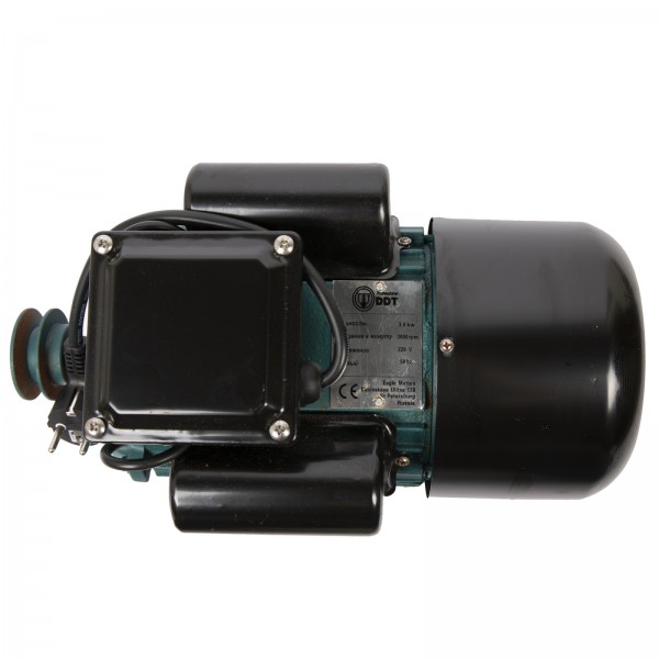 Motor electric monofazat, DDT, 3000 W, 3000 rpm, 2 condensatori, corp fonta