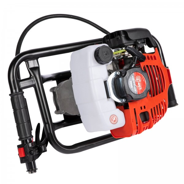 Motoburghiu foreza pamant, DDT 6 CP cu burghiu de 100/150 x 800 mm