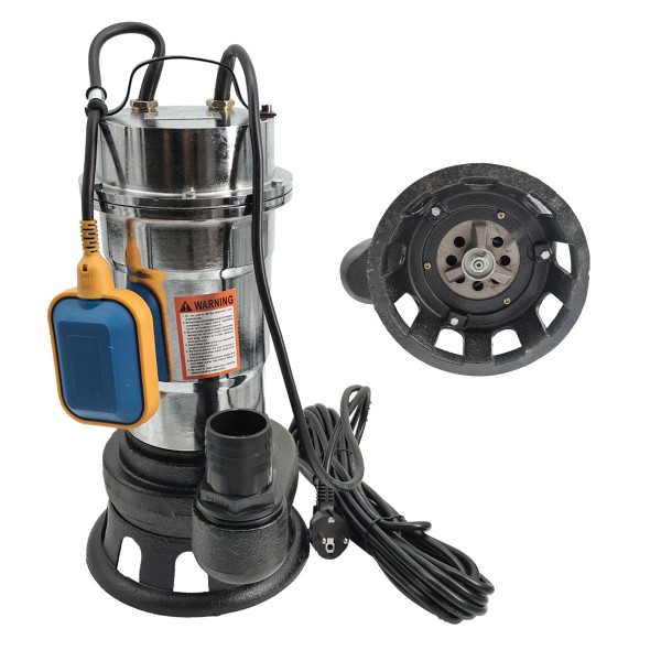 Pompa pentru apa murdara DDT, cu plutitor si tocator, 3000 W, Adancime evacuare maxim 8 Metri, corp inox