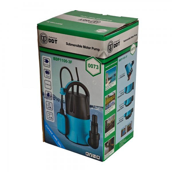 Pompa submersibila apa curata/murdara DDT BDP1100-3F, 3in1, 1100W