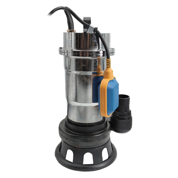 Pompa pentru apa murdara , cu plutitor si tocator , 3000 W , Adancime evacuare maxim 8 Metri, corp inox