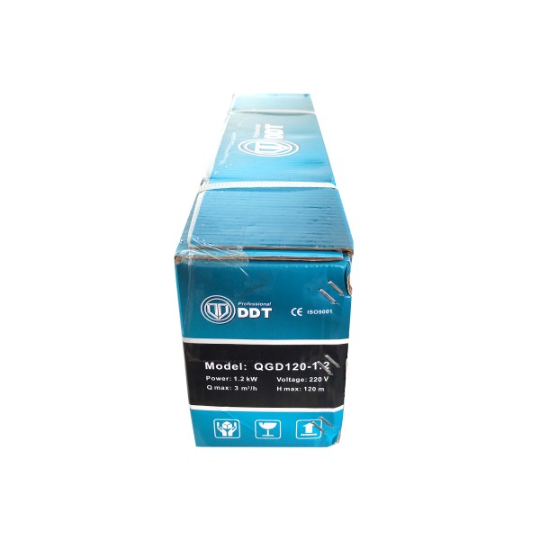 Pompa submersibila, DDT, QGD120, Inox complet, suruburi inox, sita protectie, 20 m cablu, 120 m, 3 m³/h
