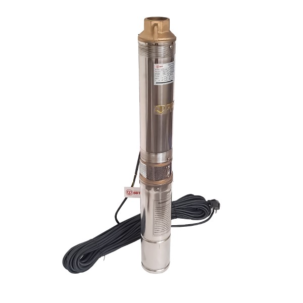Pompa submersibila de adancime, DDT, 4QJD2-8, 1500 W, 8 turbine, 7 mc/h , 25 metri cablu alimentare