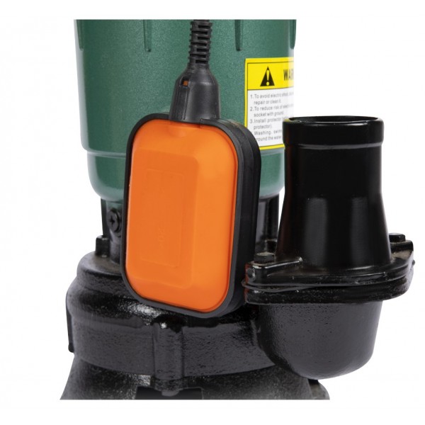Pompa submersibila apa murdara, cu plutitor, fara tocator, DDT, WQD10, 2200 W